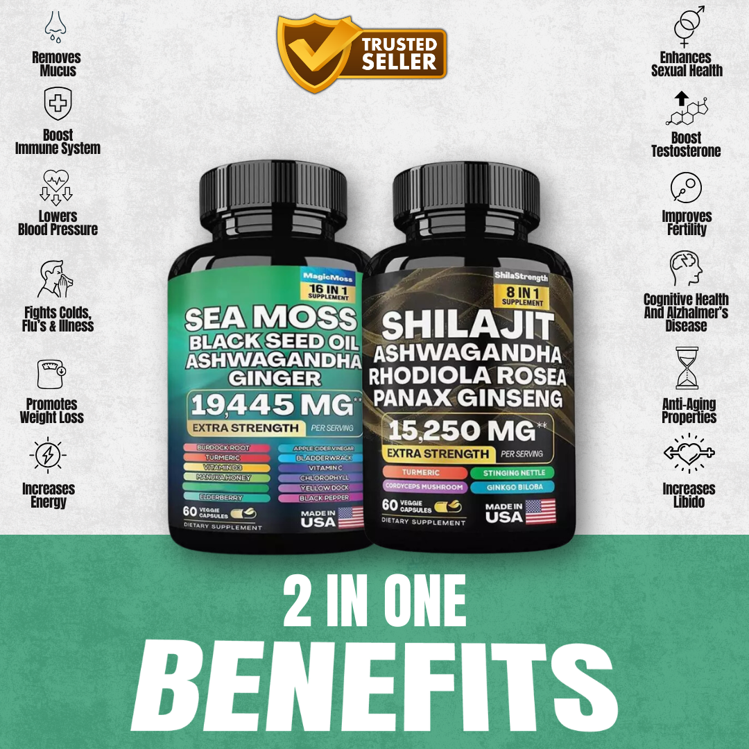 VitaBoost™ Shilajit & Sea Moss (Buy 1 Get 1 FREE)